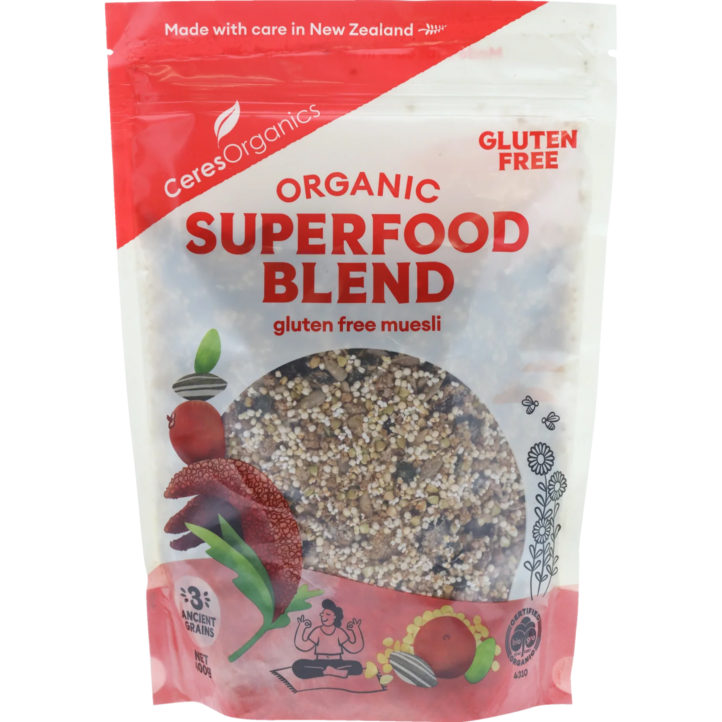 Ceres Organics Organic Superfood Blend Gluten Free Muesli 400g