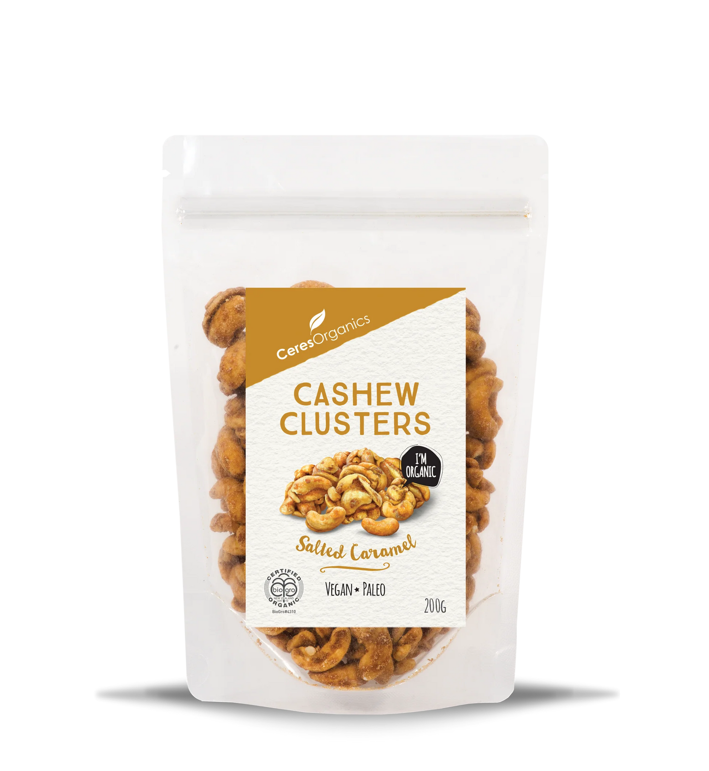 Organic Cashew Clusters - Salted Caramel 200g