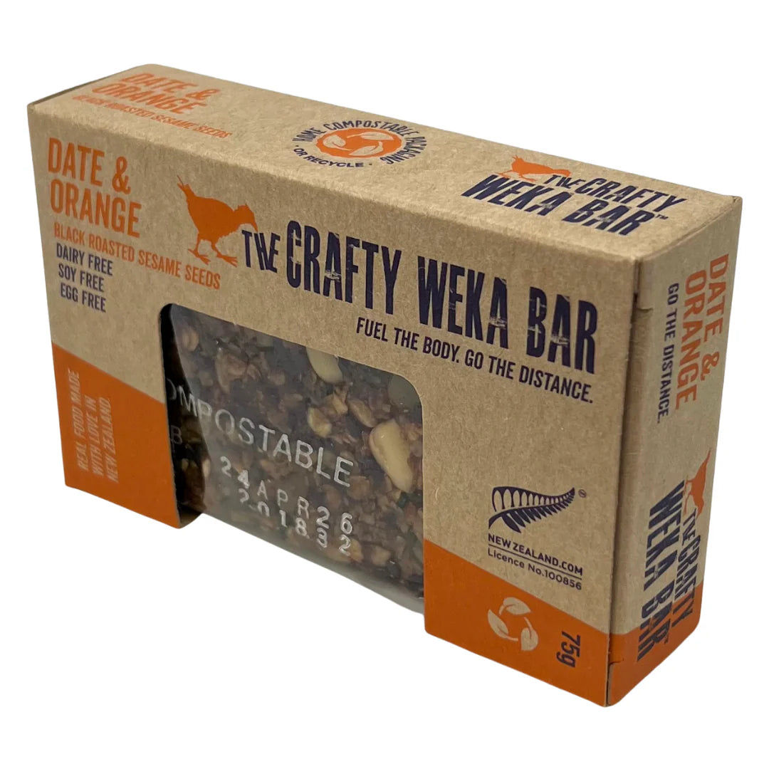 The Crafty Weka Date & Orange 75g Bar
