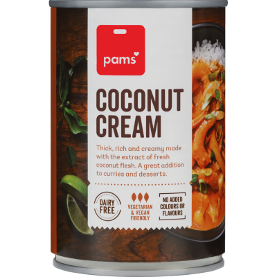 Pams Coconut Cream 400ml Can
