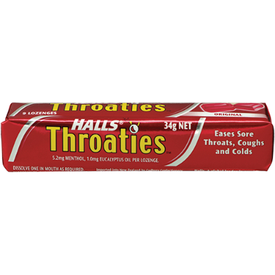 Halls Throaties Original 34g