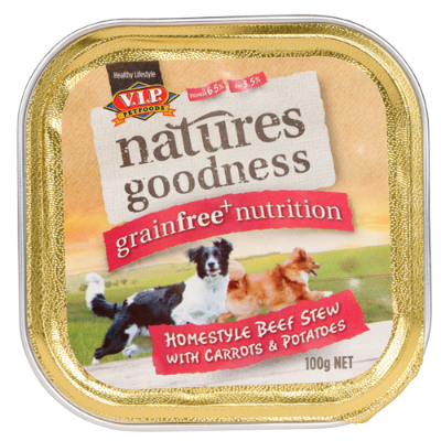Natures Goodness Beef Stew With Carrots and Potato Dog Food 100g