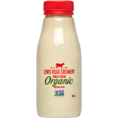 Lewis Road Creamery Organic Single Cream 300ml