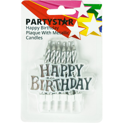 Partystar Birthday Plaque with 12 Candles