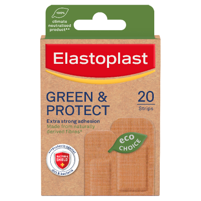 Elastoplast Green & Protect Wound Plaster 20pk