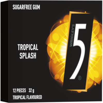 5 Gum Tropical Splash Sugarfree Gum 32g