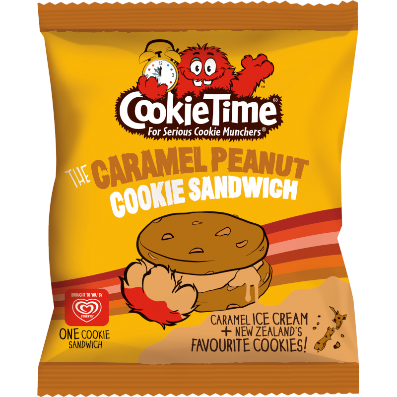 CookieTime Caramel Peanut Ice Cream Sandwich