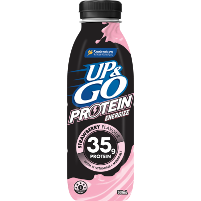 Sanitarium Up & Go Energize Strawberry Liquid Breakfast 500ml