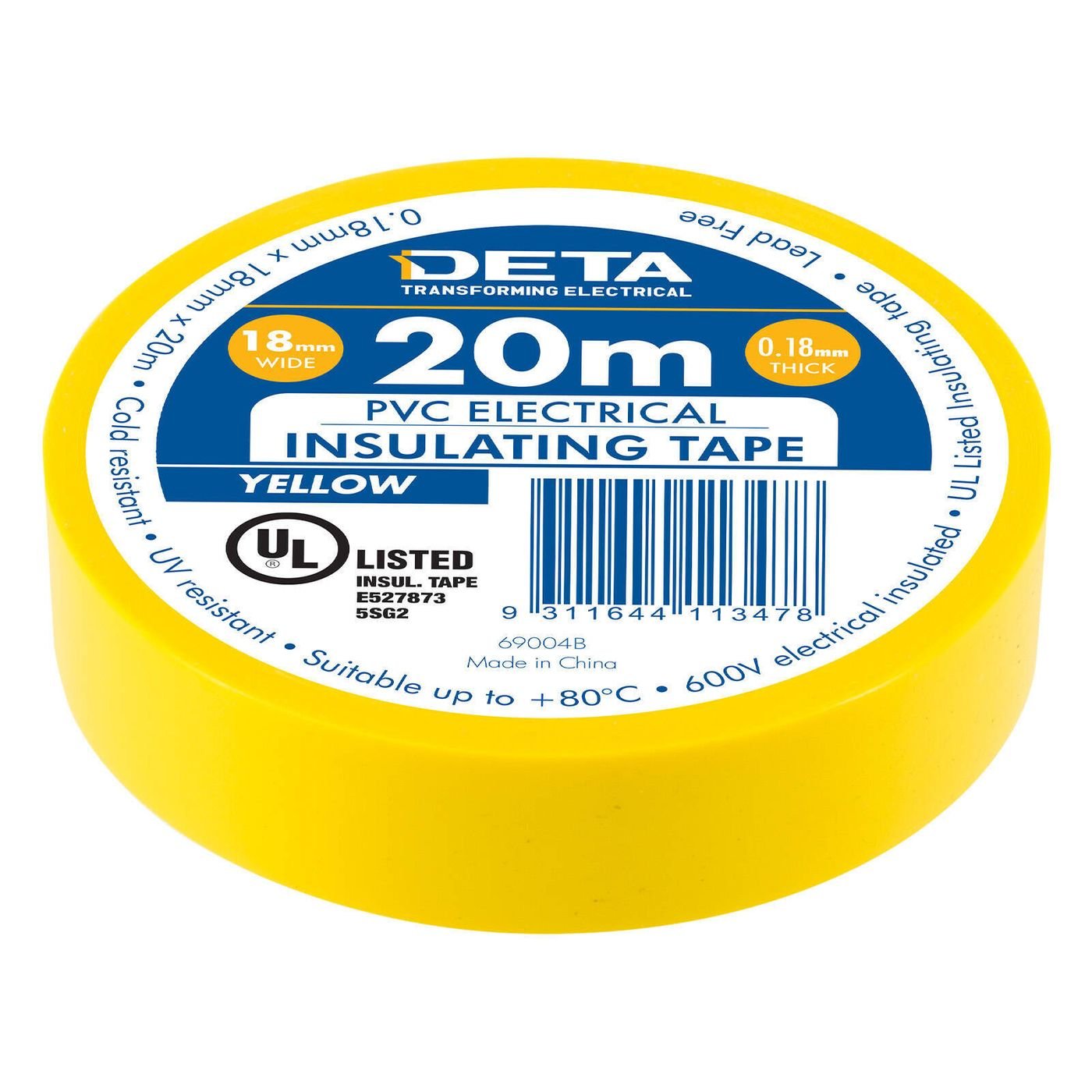 Deta PVC Insulating Tape 18mm x 20m