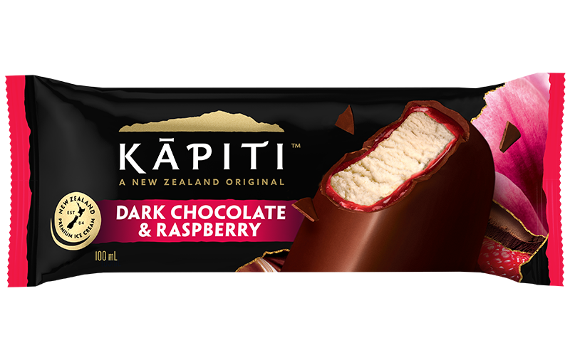 Kāpiti Dark Chocolate & Raspberry Ice Cream