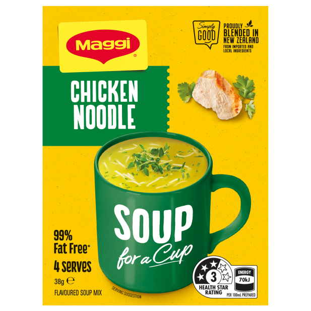 Maggi Chicken Noodle Soup for a Cup 4pk