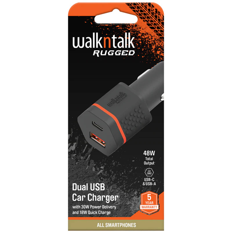 WalknTalk Rugged Dual USB Car Charger