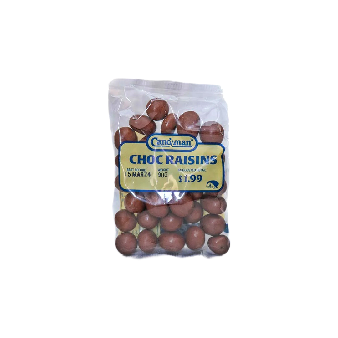 Candyman Choc Raisins 90g