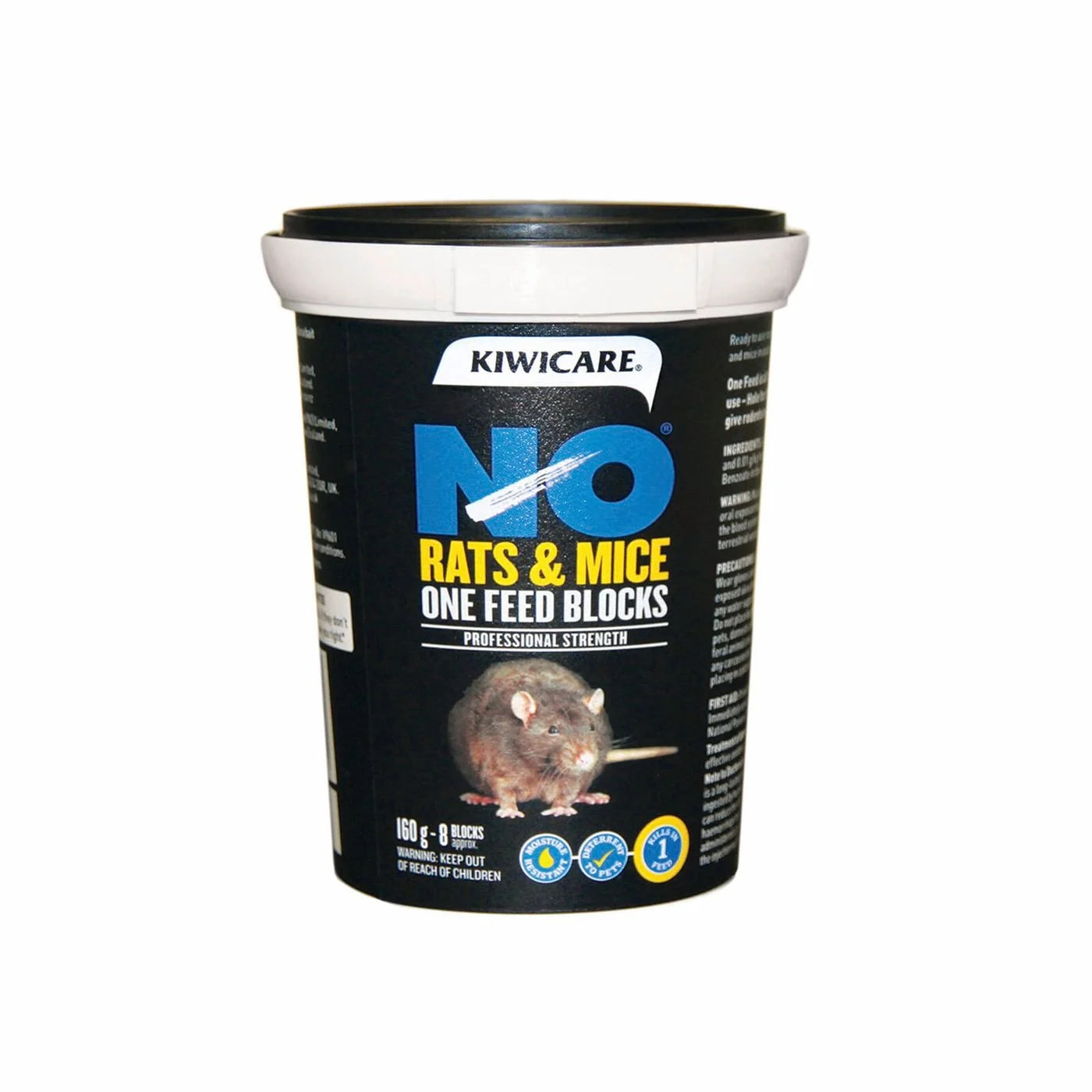 Kiwicare No Rats & Mice One Feed Bait Blocks 160g