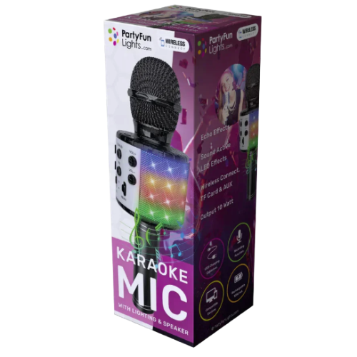 Karaoke Mic with Lighting & Speaker