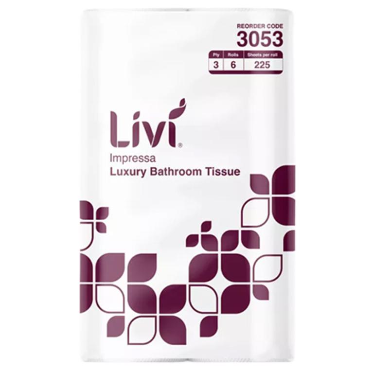 Livi Luxury 3 Ply Bathroom Tissue 6 Rolls