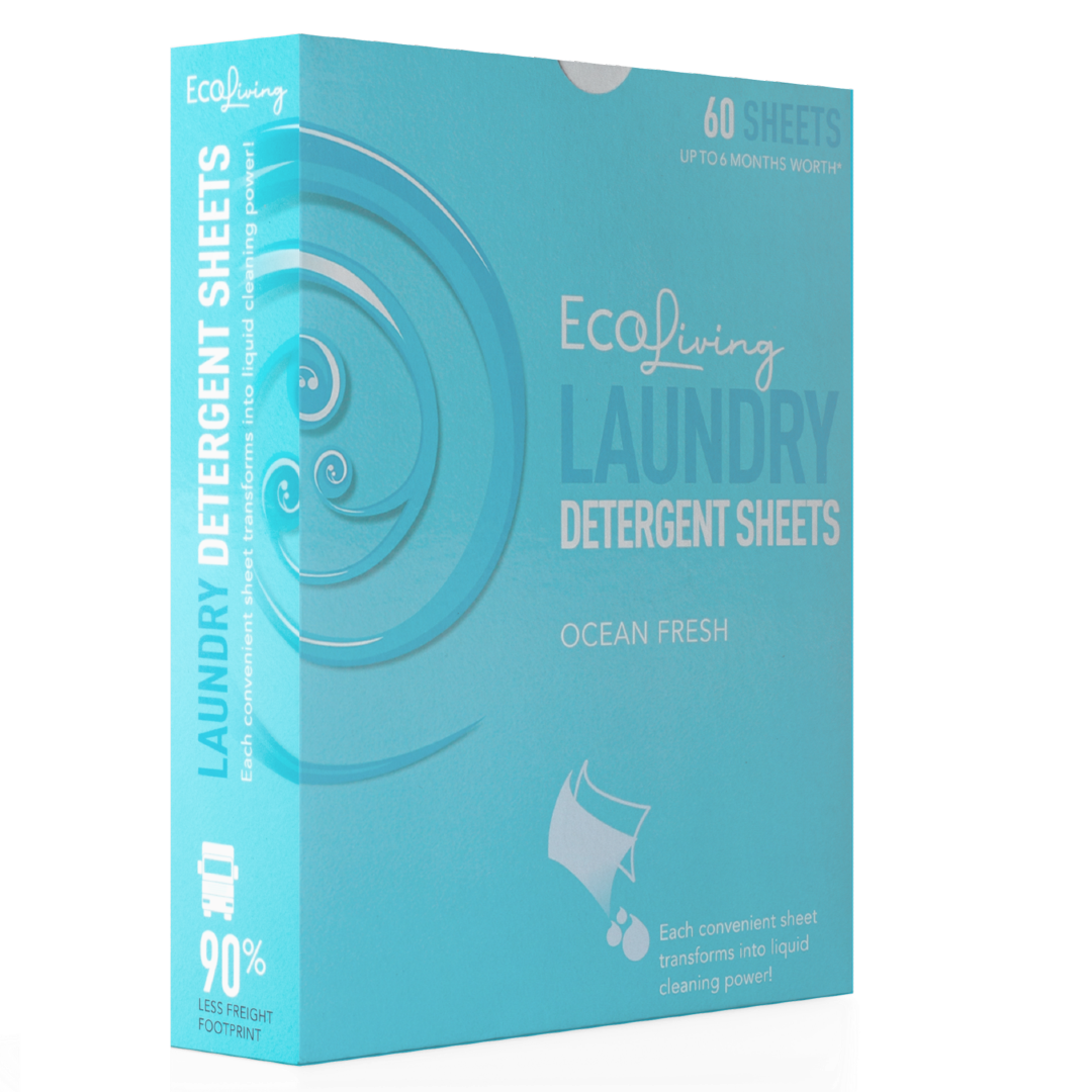 EcoLiving Laundry Detergent Sheets Ocean 60pk