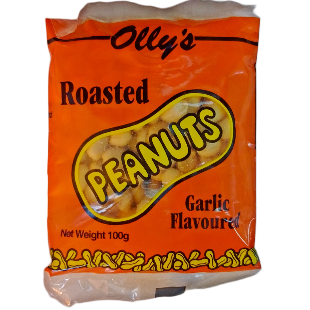 Olly's Garlic Peanuts 100g