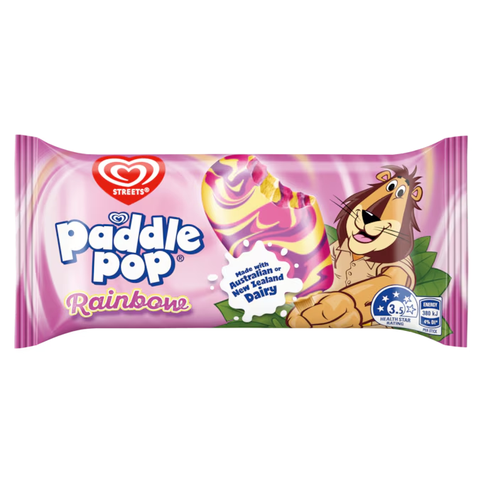Paddle Pop Rainbow Ice Cream