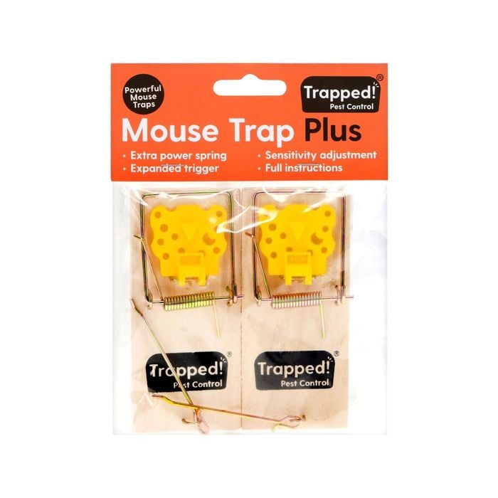 Trapped Premium Wooden Mouse Trap 2pk