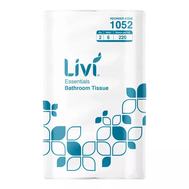 Livi Essentials Multipack Bathroom Tissue 2 Ply 220 Sheets 6pk