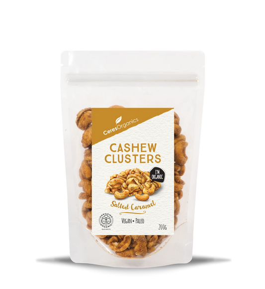 Organic Cashew Clusters - Salted Caramel 200g