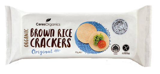 Ceres Organics Original Brown Rice Craackers 115g