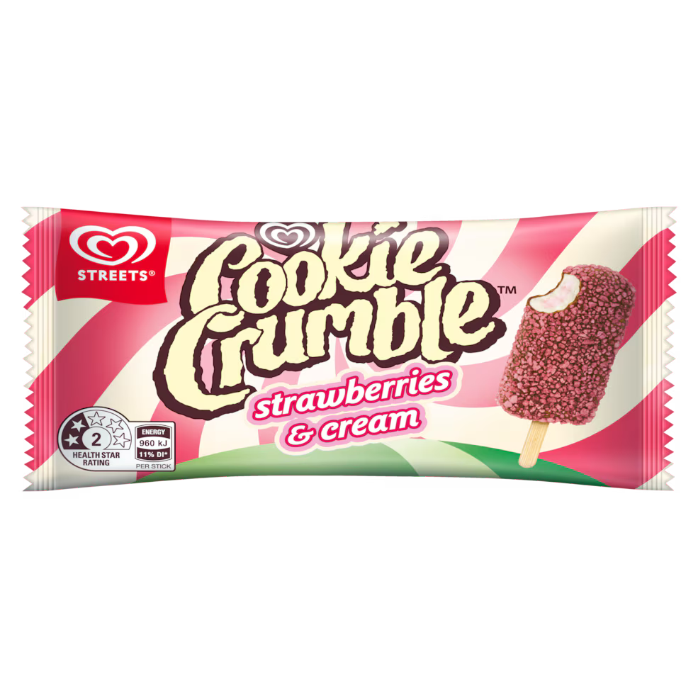 Cookie Crumble Strawberries & Cream Stick