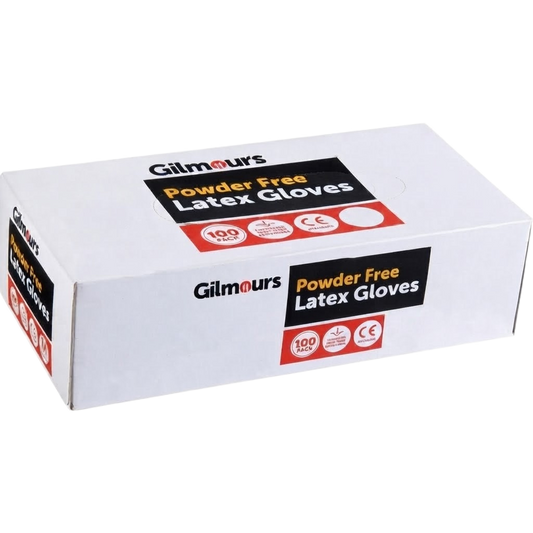 Gilmours Powder Free Latex Gloves Size L 100pk