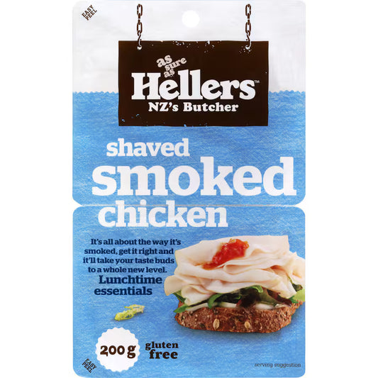 Hellers Shaved Roast Chicken 200g