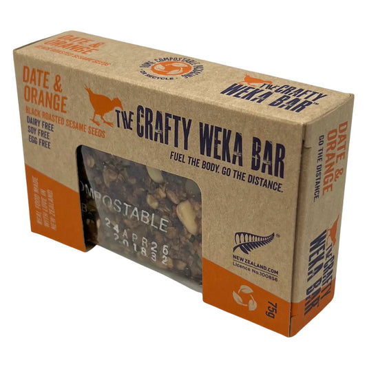 The Crafty Weka Date & Orange 75g Bar