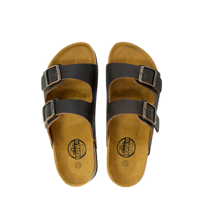 Leather Hīkoi Sandals with Cork Sole