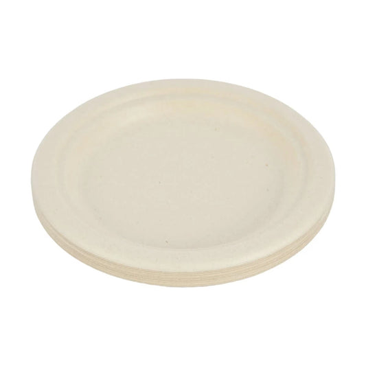 Anko Sugarcane Pulp Round Dessert Plates 12pk