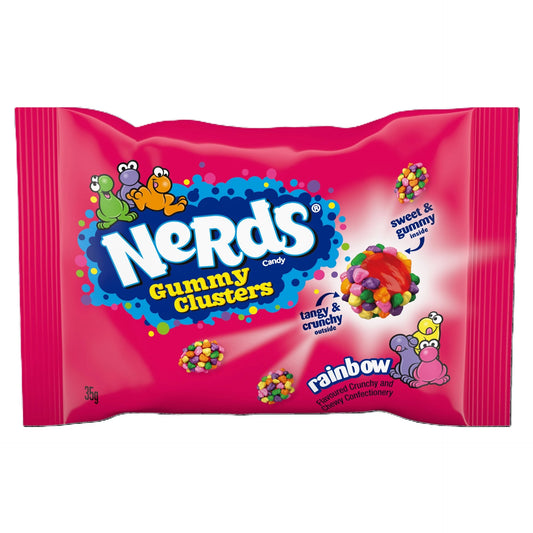 Nerds Rainbow Gummy Clusters 35g Pouch