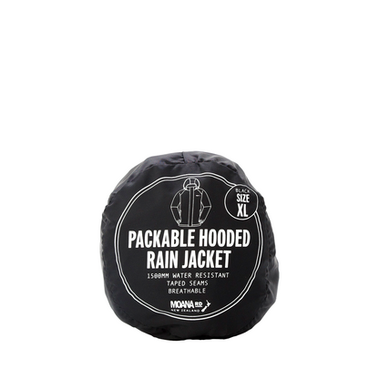 Packable Hooded Rain Jacket