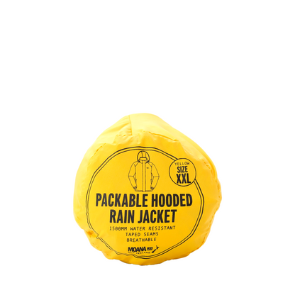 Packable Hooded Rain Jacket