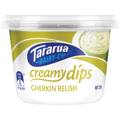 Tararua Gherkin Relish Creamy Dip 250g