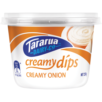 Tararua Creamy Onion Dip 250g