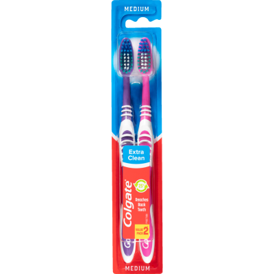 Colgate Toothbrush - Medium 2pk