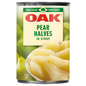 Oak Pear Halves In Syrup 410g