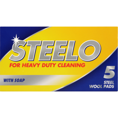 Steelo Stainless Steel Wool Pads 5pk