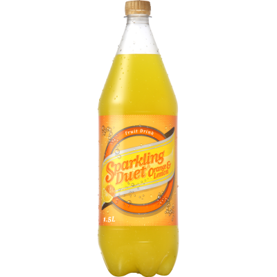 Schweppes Sparkling Duet Orange & Lemon Soft Drink 1.5L