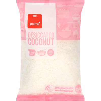 Pams Desiccated Coconut 250g