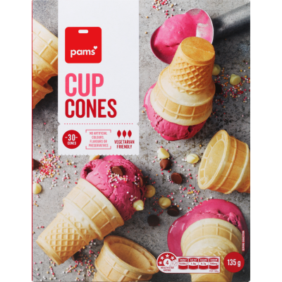 Pams Cup Ice Cream Cones 30pk