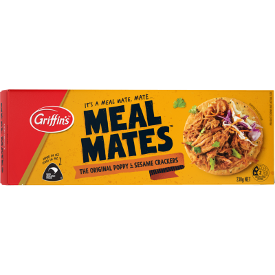 Griffin's Meal Mates The Original Poppy & Sesame Crackers 230g