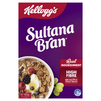 Kellogg's Sultana Bran Breakfast Cereal 420g