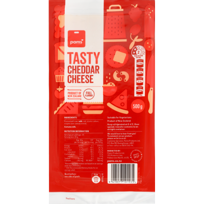 Pams Tasty Cheddar Cheese 500g