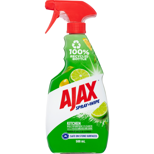 Ajax Spray n' Wipe Baking Soda Kitchen Multipurpose Cleaner 500ml