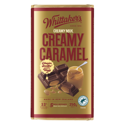 Whittaker's Creamy Caramel Chocolate Block 250g