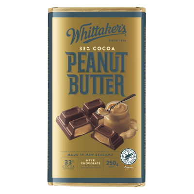 Whittaker’s Peanut Butter Chocolate Block 250g